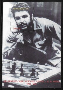 Turkmenistan Unlisted Che Guevara Playing Chess s.s. MNH