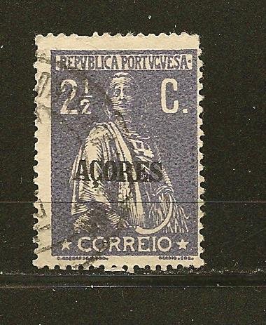 Azores 163 Ceres Overprinted Used