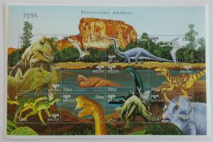 Bhutan 1999** Klb.1876-87. Prehistoric Animals MNH [12167]