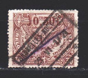 Belgium. 1920. 83 of the series. Railway mail. USED.