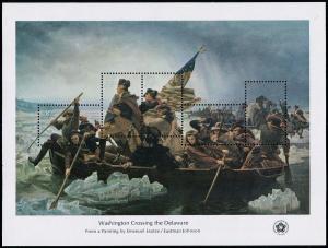 1976 24c Washington Crossing Delaware Souvenir Sheet of 5 Scott 1688 Mint VF NH