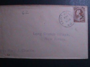 ​UNITED STATES-1883 SC#210 WASHINGTON  COVER-FANCY CANCEL:VF-140 YEARS  OLD