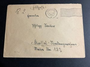 1943 Germany Feldpost Cover to Rufful Ruffal V2 Rocket Unit