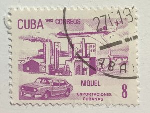 Cuba 1982 Scott 2488 CTO no gum - 8c, Exports, Nickel