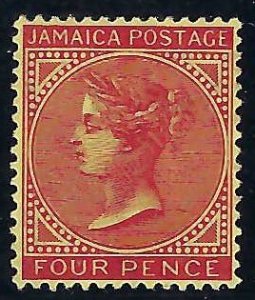 Jamaica Scott #22A Mint LH VF rare Orange Brown