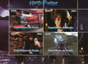 Harry Potter Stamps 2014 MNH Hogwarts Express Trains Railways Owls 4v M/S II