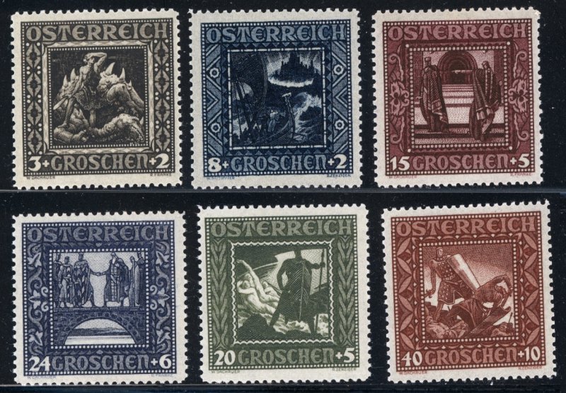 Austria 1926  Scott #B71-76 MNH