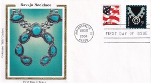 2004, Navajo Necklace, Colorano Silk, FDC (E11863)