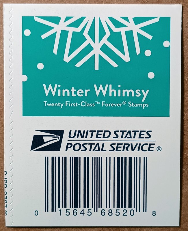 United States #5948-5951 #5951a (73c) Winter Whimsy block of 4 MNH (2024)