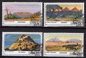South West Africa SWA 495-498 CTO Mountain Peaks Geography 092022S84M ZAYIX 0...