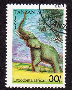 Tanzania 795 - Cto-nh - African Elephant (cv $1.25) (2)
