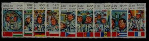 Laos 449-57 MNH Space SCV6.25