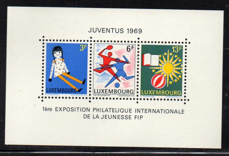 Luxembourg Sc 474 1969 JUVENTUS 1969 stamp sheet mint NH