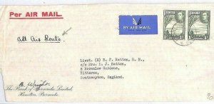 BERMUDA Cover Air Mail *ALL AIR ROUTE* 2s Rate BANKING Southampton 1941 MS2535