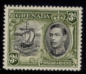 GRENADA GVI SG158, 3d black & olive-green, M MINT. Cat £22. PERF 12½