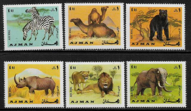 Ajman Michel #412-7 MNH Set - Wild Animals