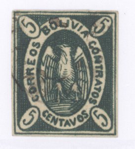 Bolivia, Scott #2, Used