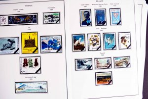 COLOR PRINTED FRANCE 1966-1999 STAMP ALBUM PAGES (159 illustrated pages)