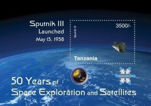 Tanzania 2009 - Space Exploration, 50 Years, Sputnik - Souvenir Sheet - 2542 MNH