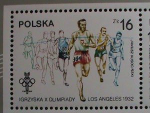 POLAND 1984 23RD OLYMPIC GAMES LOS ANGELES'84 USA MNH S/S SHEET VERY FINE