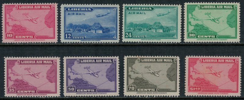 Liberia #C37-44*  CV $2.85