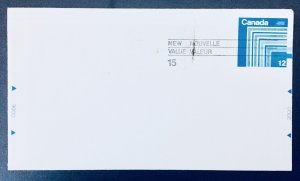Canada #U108 15¢ Revalued Stamped Envelope (1975-1979). #6 envelope. Unused.