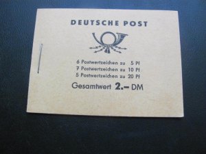 GERMANY DDR 1950S  BOOKLET XF (100)