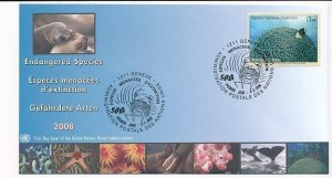 D172006 Endangered Species Marine Life 2008 FDC United Nations Geneva Bureau