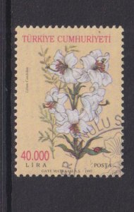 Turkey   #2680  cancelled  1997   flowers  40.000 l