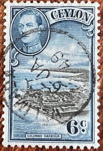 Ceylon #280 Used CDS Single Colombo Harbor L39