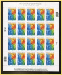 Sc # B1 Semi Postal BREAST CANCER RESEARCH  1st Class Rate (49¢)  MNH