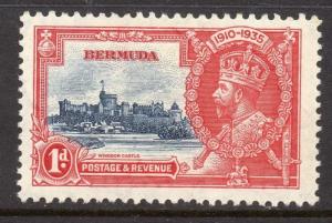 Bermuda 1938 GVI Early Issue Fine Mint Hinged 1d. 082907