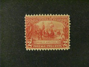 US #329 mint hinged  a21.9 3302