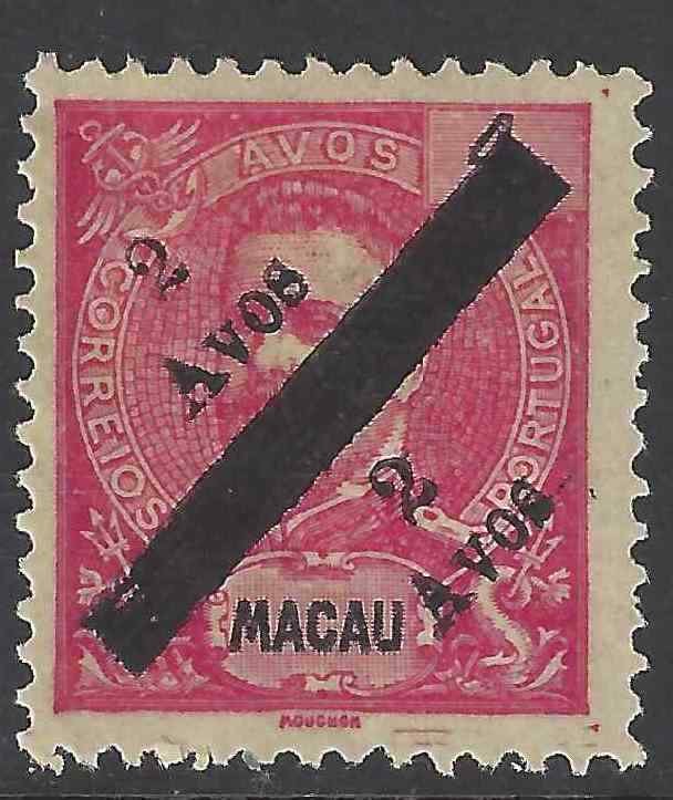 Macao 1911 SC 159d NGAI Mint SCV$ 180.00