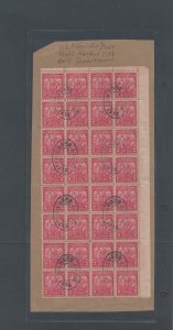 Ca 1930 U S Fleet Air Base Pearl Harbor Hi #717 Pl Block Of 32 On Large Piece---