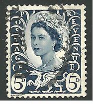 GB - Wales & Monmouthshire #11, Queen Elizabeth, Used**-