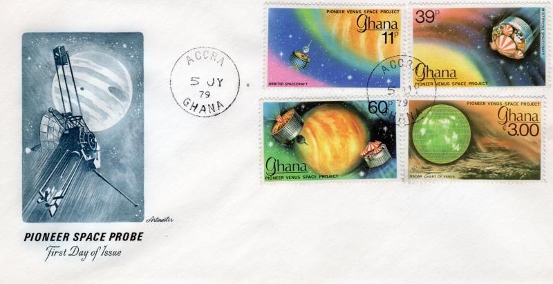 Ghana 1979 Sc#682/685 Pioneer Venus Space Project Set (4) FDC