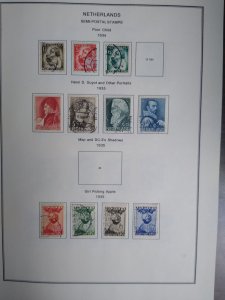 collection on pages Netherlands semipostals 1933-44 CN: CV $100