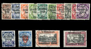 Danzig #241-254 (Mi. 716-729) Cat€220, 1939 German Administration, complete...