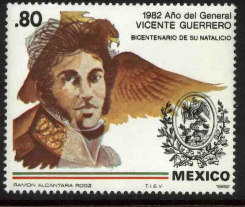 MEXICO 1283, Bicentennial Birth of Gen Vicente Guerrero MINT, NH. VF.