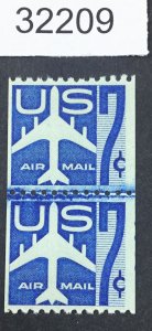 US STAMPS #C52 LINE PAIR MINT OG NH LOT #32209