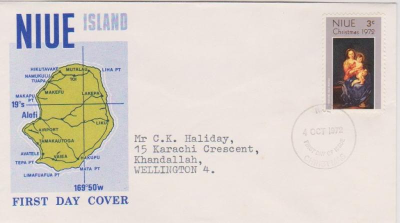 Niue - 1972 Christmas First Day Cover