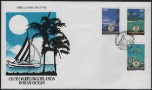 Cocos Islands 1992 FDC Sc 267-269 Festive Season