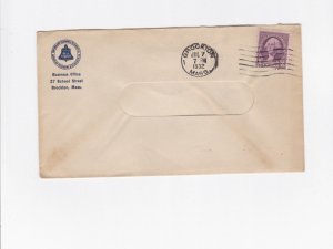 KAPPYS US 1932 N.E. T & T BELL SYSTEM BROCKTON MASS CORNER CARD COVER  EV21