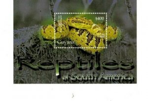 Guyana - 2005 - Reptiles - Souvenir Stamp Sheet - MNH