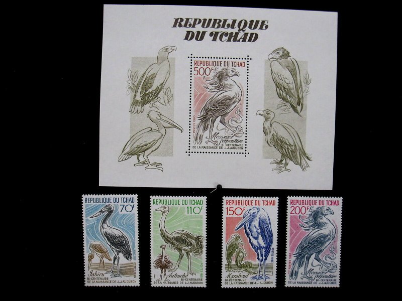 CHAD - SCOTT# 560-563,564 - MNH - CAT VAL $14.70