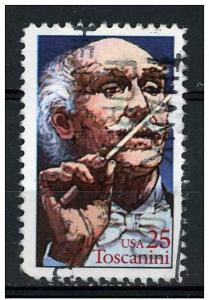USA 1989 - Scott 2411 used - 25c, Arturo Toscanini 
