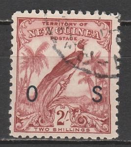 NEW GUINEA 1932 UNDATED BIRD OS 2/- USED