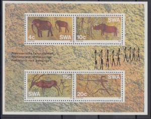 XG-AC036 S. WEST AFRICA IND - Archaeology, 1976 Rock Paintings MNH Sheet