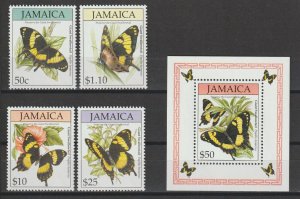 JAMAICA 1994 SG 851/4 + MS 855 MNH